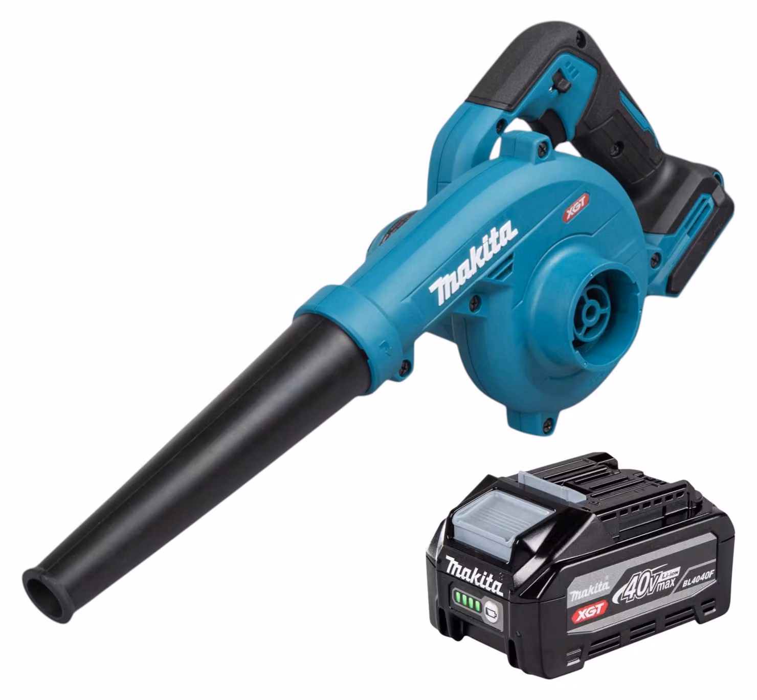 Soffiatore a batteria Makita UB 002 GU1 40 V max. + 1x batteria da 4,0 Ah - senza caricabatterie