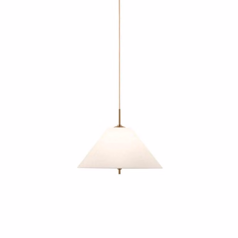 Globen Lighting Lampada a sospensione IRIS, dimmerabile, Crema / Ambra, Soggiorno / Sala da pranzo, Tessuto / Stoffa / Seta, Vintage, Lampada a sospensione