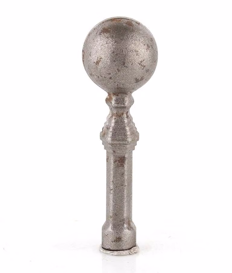 LogistSystem 1 pz. Punte decorative in metallo - 125x40 mm (AxL) / Base: ∅ 18 Decorazione per recinzione 40.096