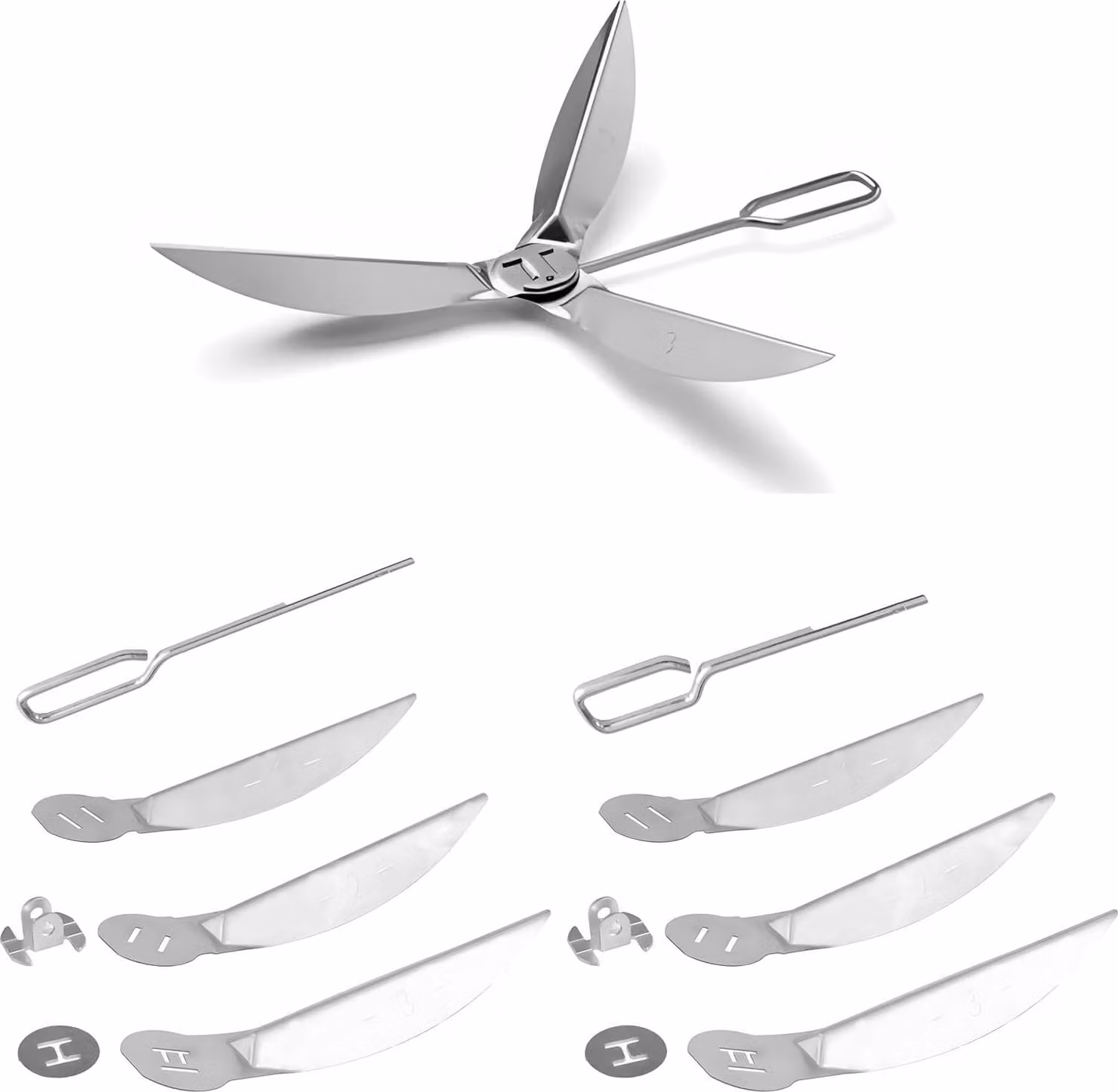 Kit di pulizia One-Touch, composto da 2 pezzi, 47 cm, per barbecue a carbone