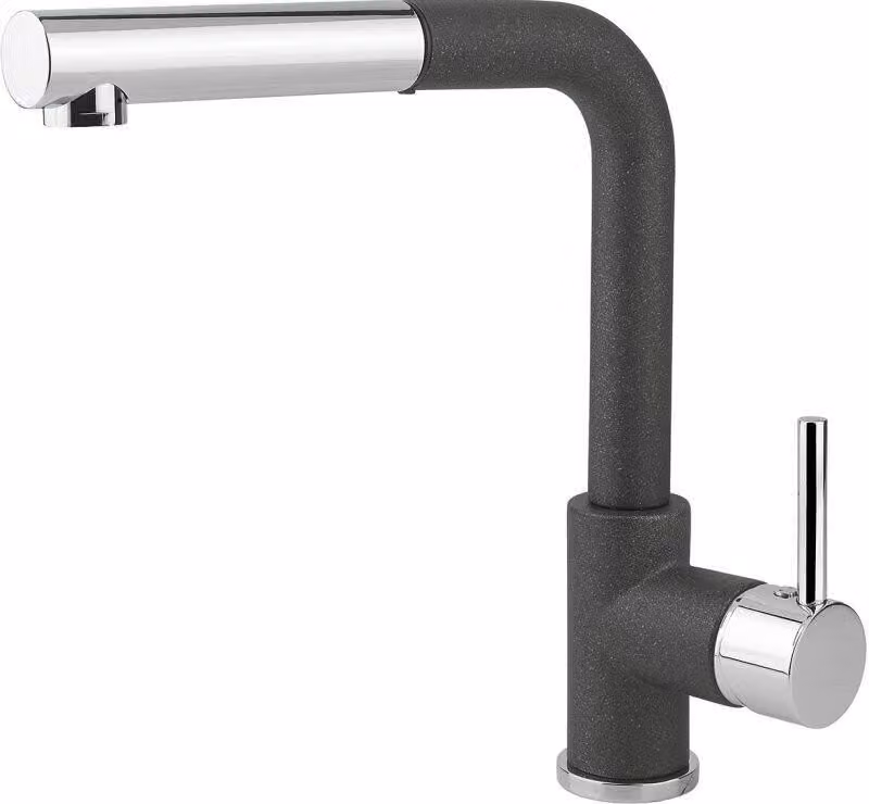 Rubinetto monocomando da cucina con doccetta Concept BDG4527bc granito NERO