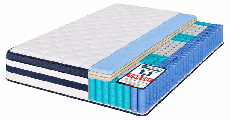 VASAGLE, materasso, 140 x 200 x 25 cm, in gel memory foam, supporto medio, livello di durezza H3