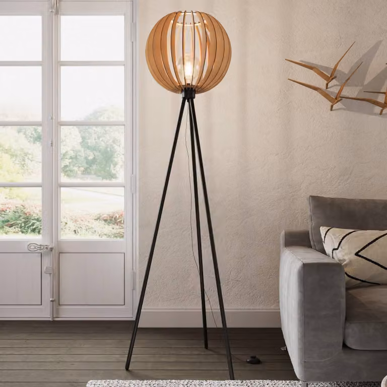 Lampada da terra Clay MCJ, Nero, Soggiorno / Sala da pranzo, Metallo, Scandinavo, Lampada da terra