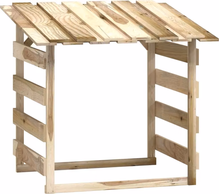 Pergola con Tetto 100x90x100 cm in Legno di Pino Impregnato