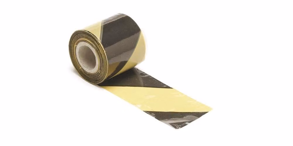 Izzy - Nastro di segnalazione Izzy 100m giallo/nero | Rotolo 1 pezzo