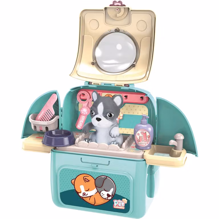 TU GIOCHI - The Pet Zainetto 2 in 1 con Cucciolo e Accessori Multicolore L/P/H: 39,5 x 40 x 36 cm