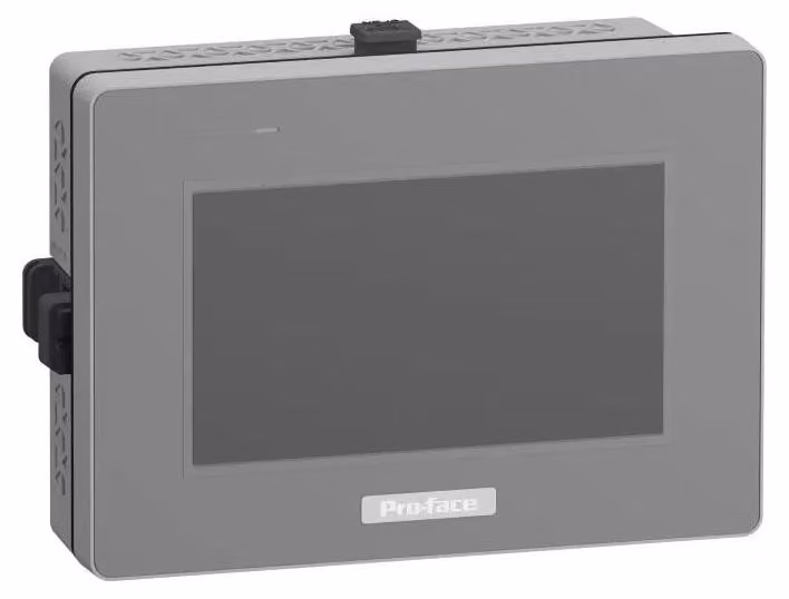 Schneider Electric Pro-face STM6000, pannello touch da 4”W, HMI di base, modulare, montaggio da 22 mm, resistivo, 2 porte Ethernet, 2 porte seriali COM, USB PFXSTM6200WAD