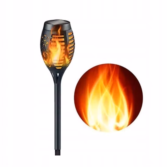 LAMPADA A FIAMMA SOLARE 1000mAh 96LED Giardino POCHNAŃ IP65 1pz.