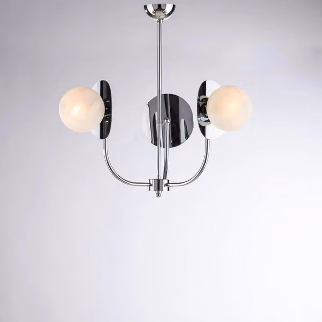 Lampadario Contemporaneo Selene Cromo 3 Luci E14
