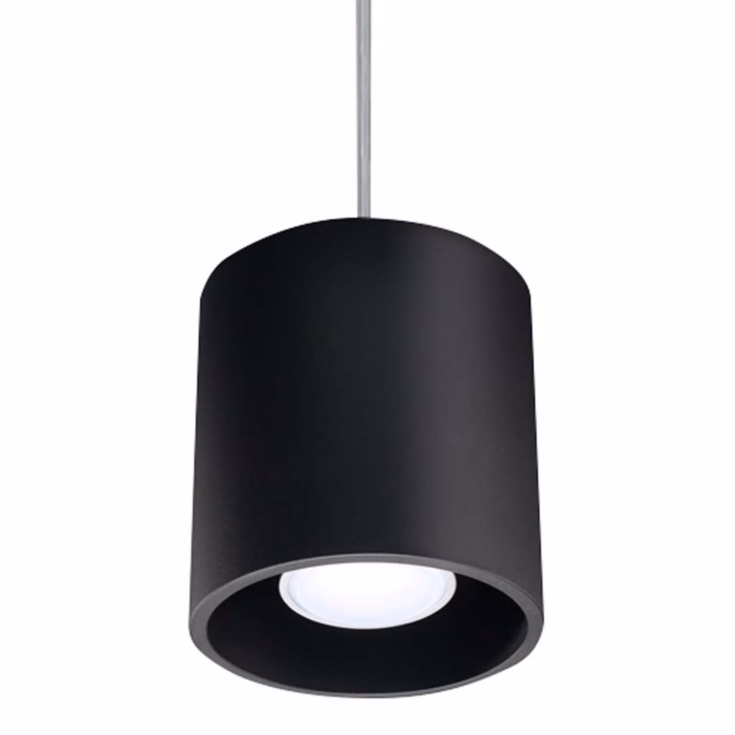 Lampada a sospensione ORBIS 1 nero 1xGU10 10W alluminio 110x10x10cm Sollux Lighting