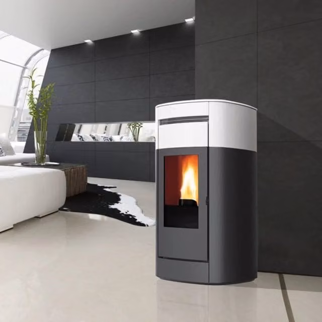 Stufa a Pellet Idro Ventilata 22,8 Kw EDILKAMIN VYDA2 H 22 UP Termostufa