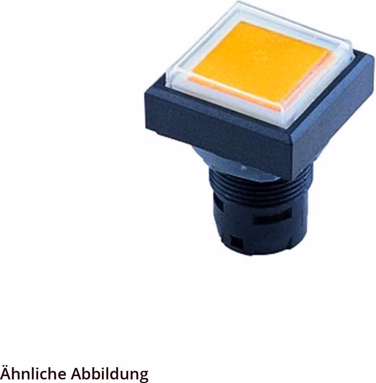 Georg Schlegel Pulsante a membrana illuminabile, quadrato, QUARTRON corsa 3,0 mm - 1 pezzo