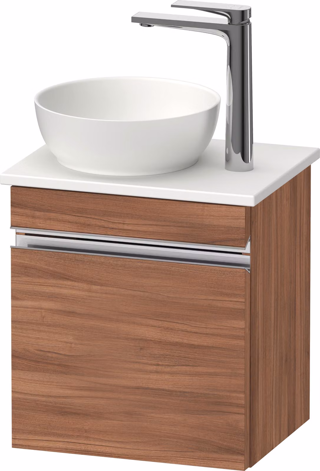 Duravit Sivida Meuble sous-lavabo sur console, charnières à gauche, poignée profilée chromée, 400x325x440mm, SV4656L10790000, SV4656L10790000