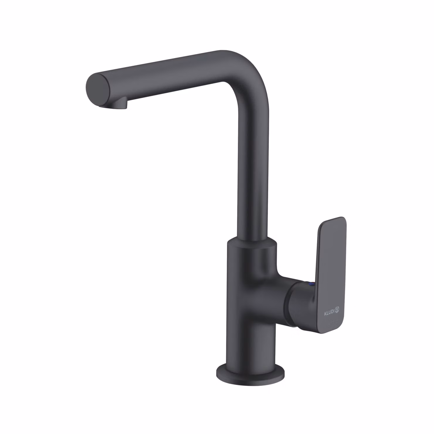 KLUDI PURE&STYLE Mitigeur monocommandé pour lavabo, hauteur de bec 220mm, pivotant, sans garniture d'écoulement, 400243975, 400243975