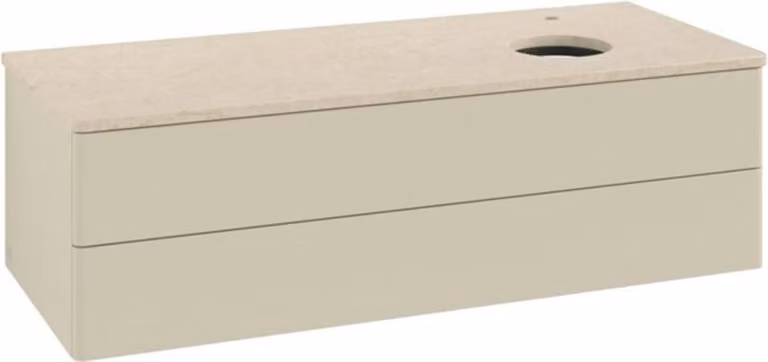 Mobiletto V&B senza struttura frontale, con illuminazione Antao 120x36x50cm, HL, WBP botti., si Gr m Lac