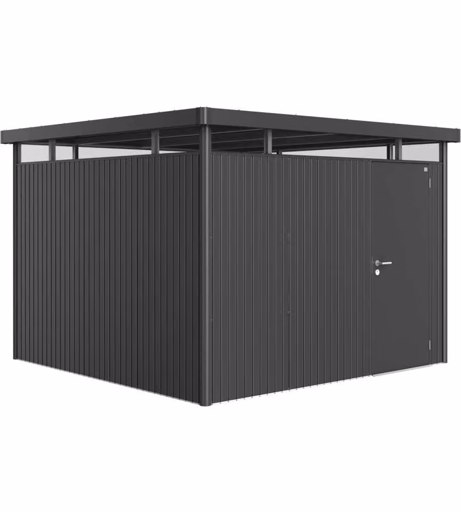 Casetta da giardino in metallo Biohort HighLine Grigia L/P/H: 315 x 315 x 222 cm