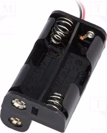 2 contenitori. Uscita: Connettori. Numero di batterie: 3. Dimensioni: AA, R6. BH-332A - Contenitore per batterie