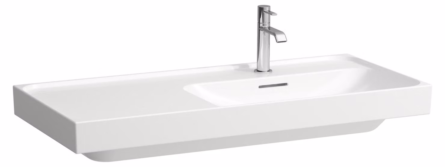 LAUFEN MEDA lavabo, encastrable, tablette à gauche, 1000x460mm, 3 trous pour robinet, sans trop-plein, H8171170001581, H8171170001581
