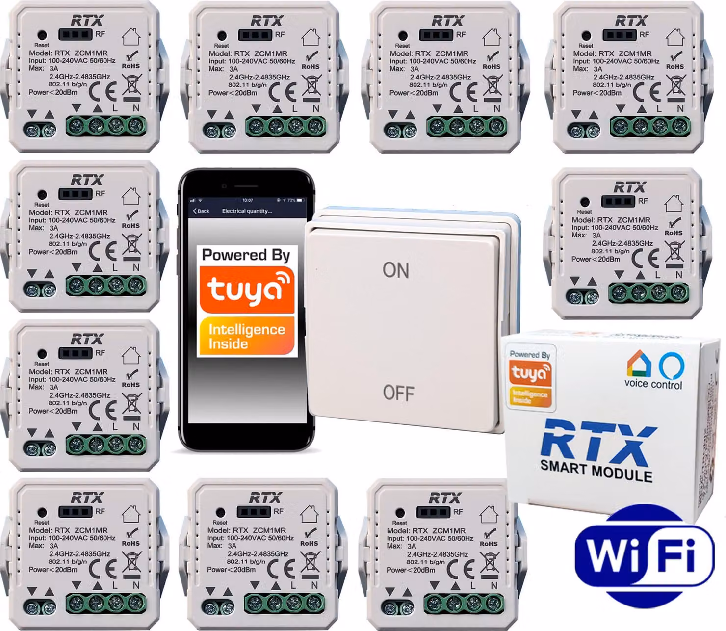 10x telecomando WiFi TUYA RFR1K GRATIS