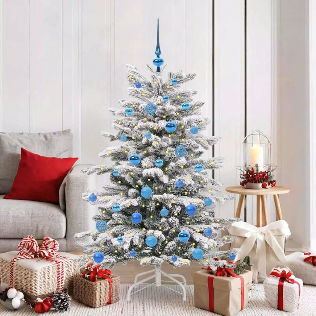 Maison Exclusive - Albero di Natale artificiale pieghevole, bianco, 150 cm, in PE e PVC