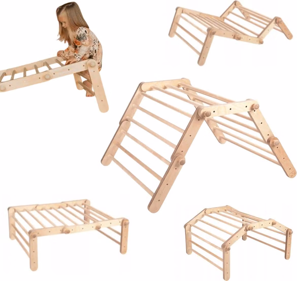 Struttura di arrampicata per interni Fipitri | parete bar bambini Pikler parete di arrampicata arco di arrampicata camera dei bambini