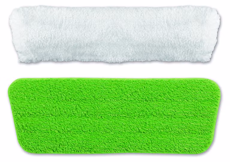 Kit di ricambio per mop spray 2-in-1, composto da 2 pezzi, di cui 1 verde