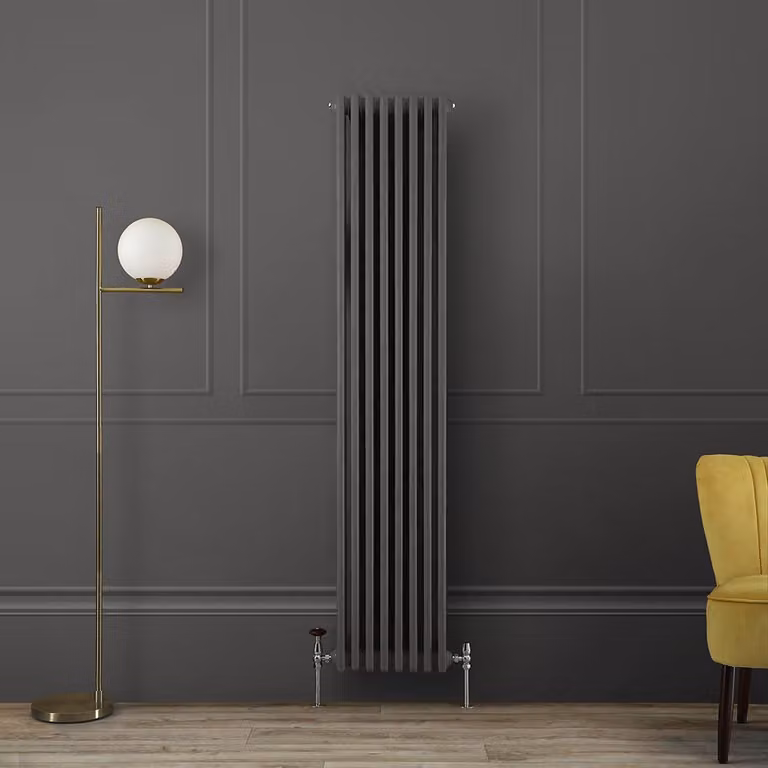Radiatore di Design Verticale Tradizionale Triplo - 1800 x 380 x 100mm