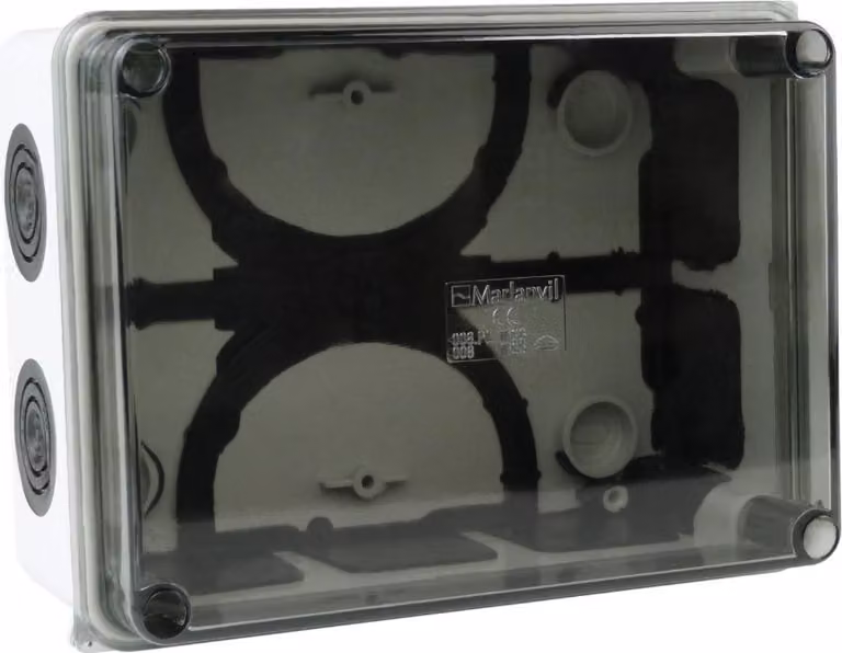 Scatola di giunzione150x110x70 mm 10 membrane di tenuta Scatola di giunzione per montaggio esterno Scatola di giunzione Custodia industriale IP66 008.PG.K M-L 0776