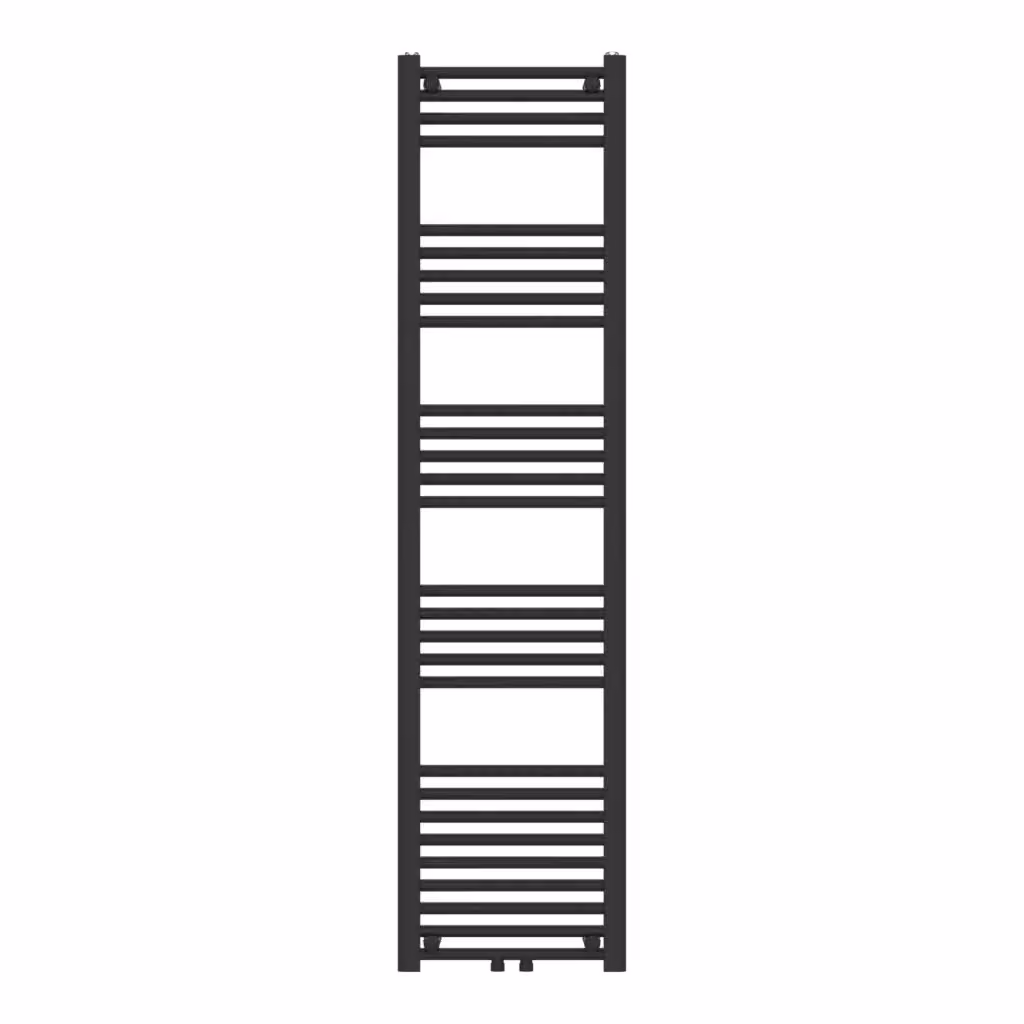 Scaldasalviette da bagno neu.haus in acciaio nero, montaggio a parete, H: 160 cm, L: 40 cm – 2