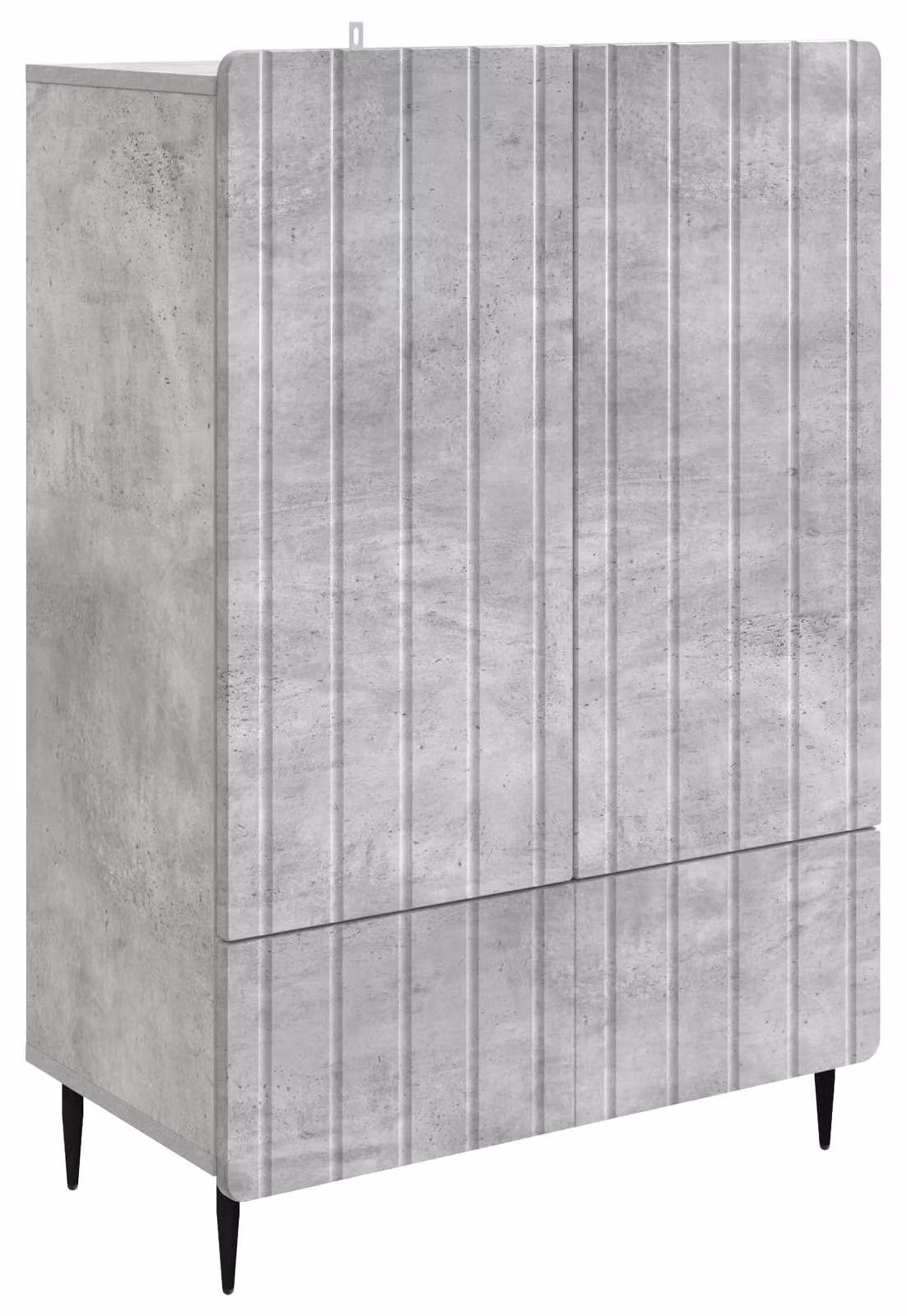 Credenza Grigio Cemento 66 x 34,5 x 97 cm Legno ingegnerizzato