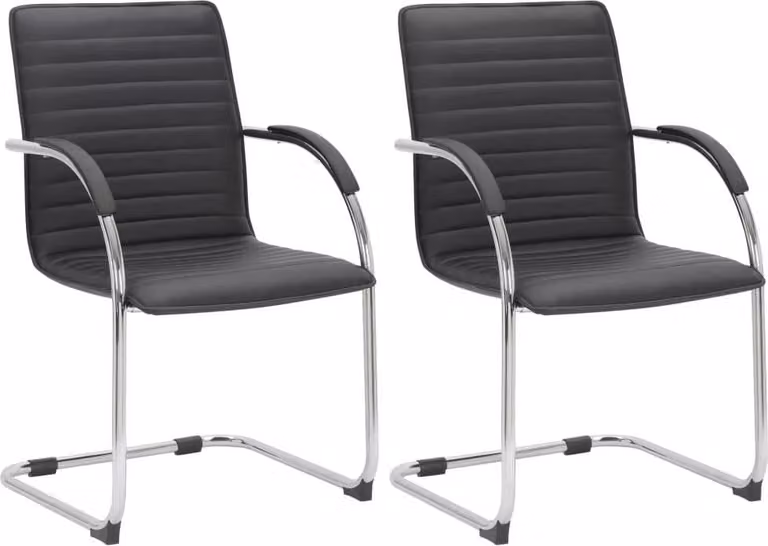 set di 2 sedie da pranzo in Pelle finta - sedie da pranzo - imbottitura confortevole