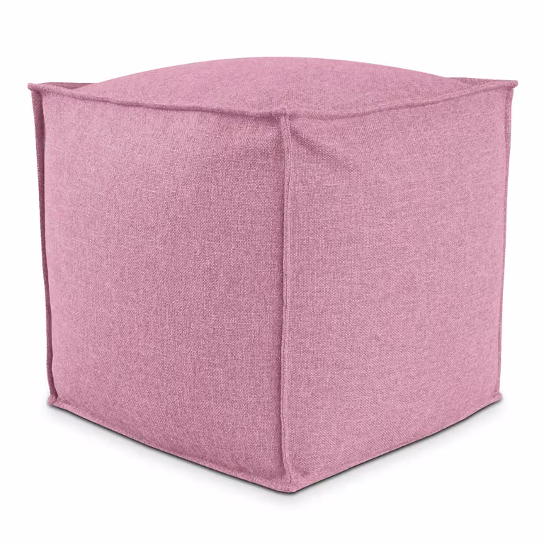POUF QUADRATO PIUMA 100x100 cm Rosa