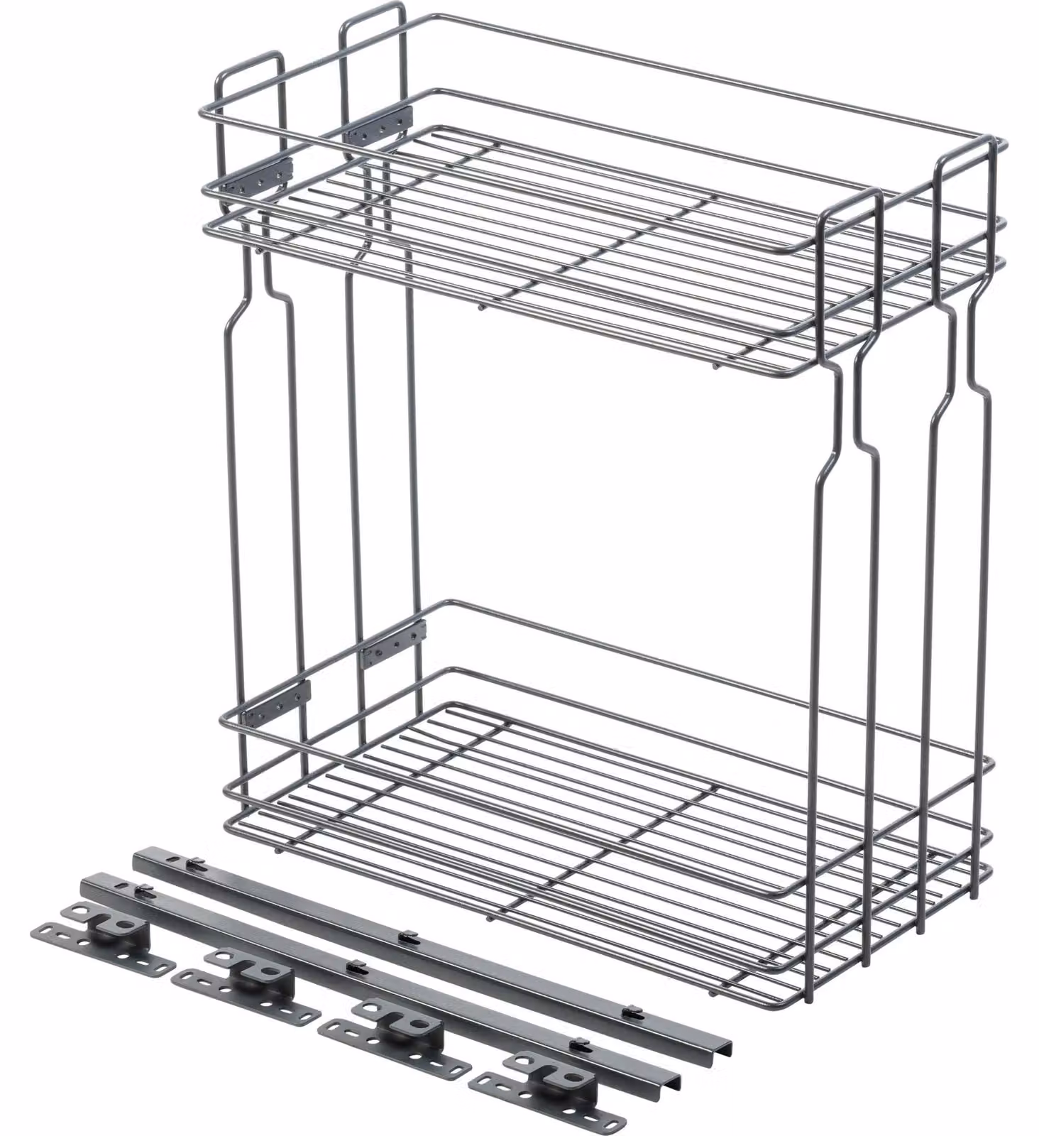 Solidchoice - Cassetto estraibile con 2 ripiani per mobili da cucina