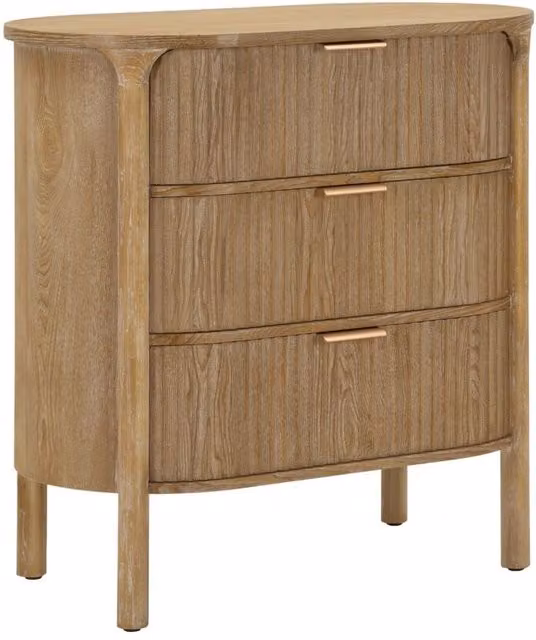 Comodino Goteborg Mauro Ferretti marrone L: 80,5 cm, P: 47 cm, H: 82 cm