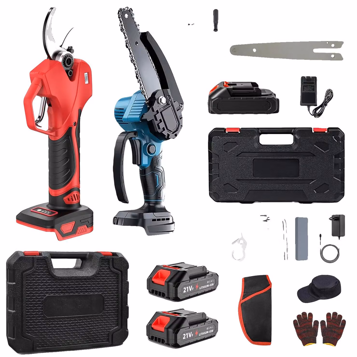 Motosega elettrica, batteria al litio, motore senza spazzole, set batteria stile G-3