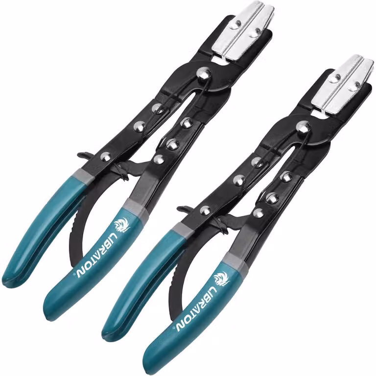 Pinze per fascette stringitubo, set da 2 pezzi, pinze a ratto da 30 cm con bloccaggio automatico, adatte per tubi del carburante, del liquido di raffreddamento e per automobili