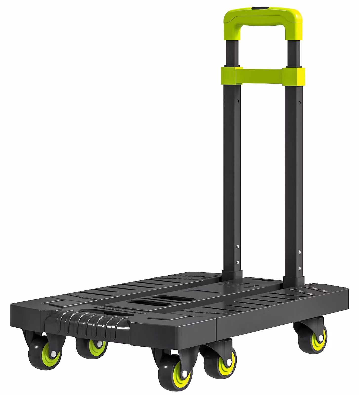 Carrello pieghevole HOMCOM in metallo con ruote e manico regolabile