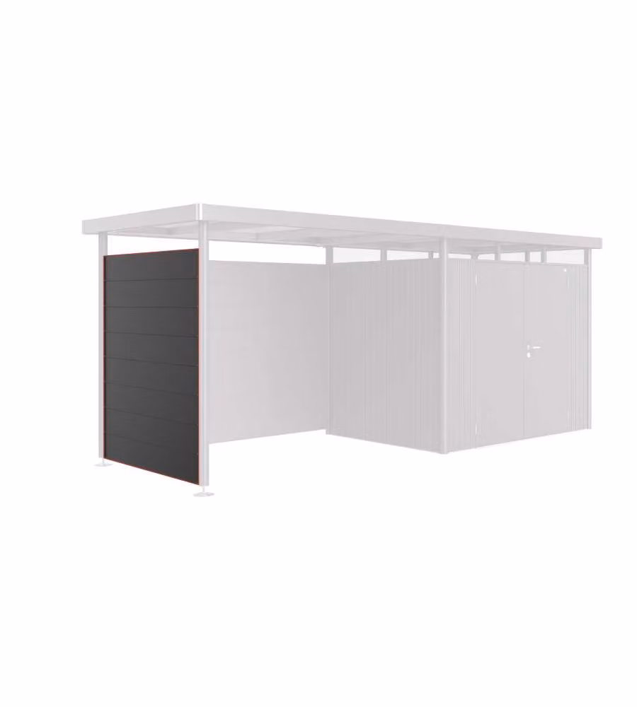 Parete laterale per tetto laterale casetta HighLine H2 grigio quarzo metallizzato