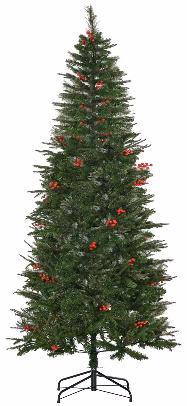 Albero di Natale artificiale - Albero di Natale finto - Albero di Natale decorativo - Albero dall'aspetto suggestivo - Altezza: 210 cm