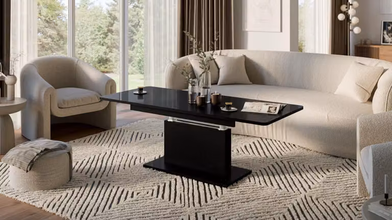 Tavolino di design DC-1 - Tavolo da pranzo allungabile e regolabile in altezza in continuo