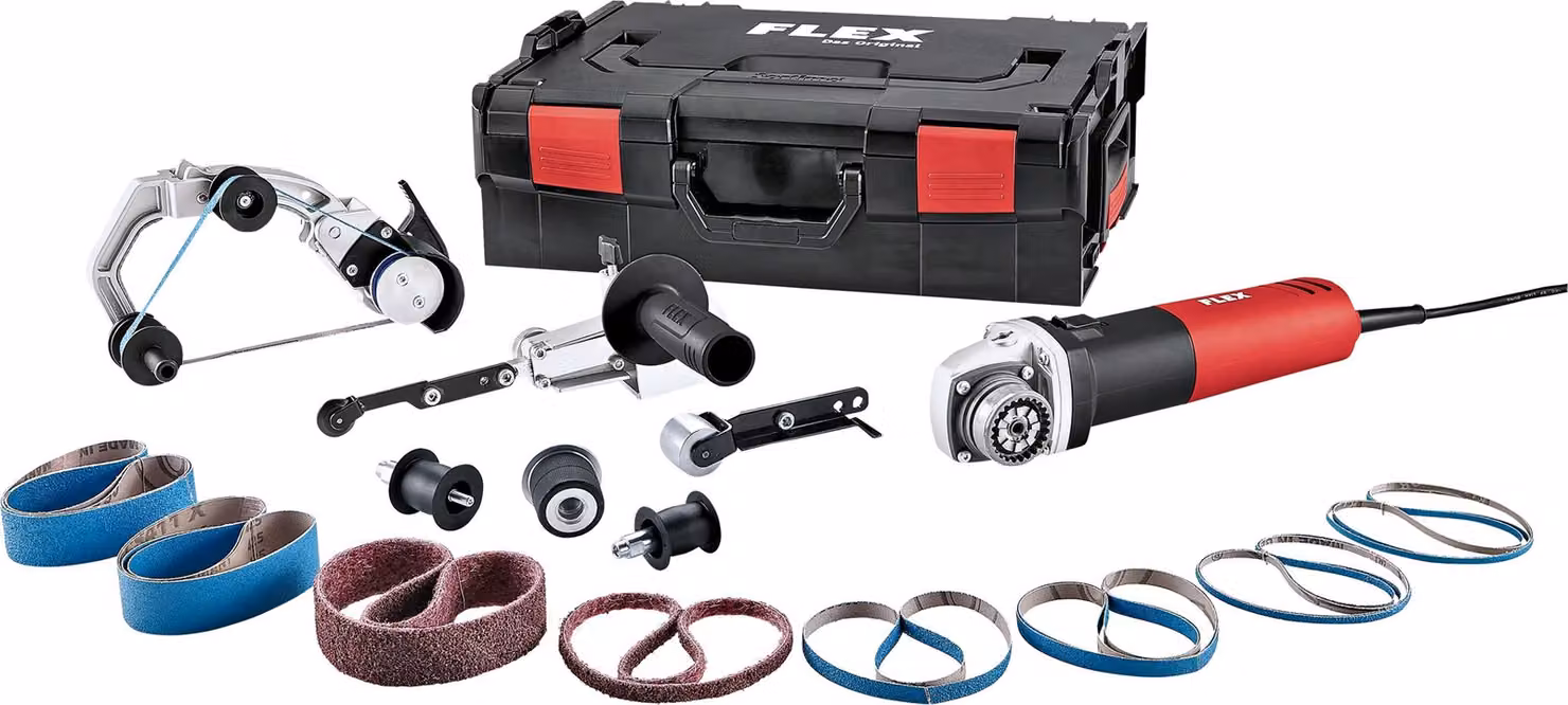 Set di smerigliatrici a nastro per tubi e lime a nastro TRINOFLEX BRE 8-4 INOX