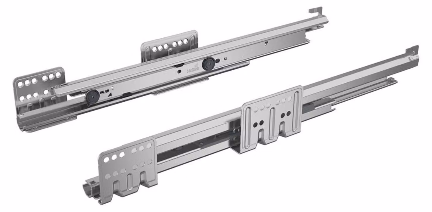 Guida sottopavimento a estrazione totale, 9240884, 270 mm, acciaio
