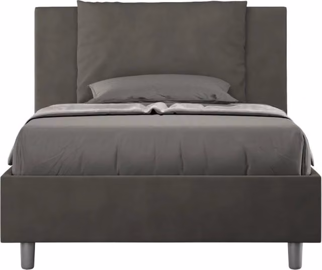 Letto 1 Piazza e Mezzo 120x200 cm Senza Rete Antea Grigio