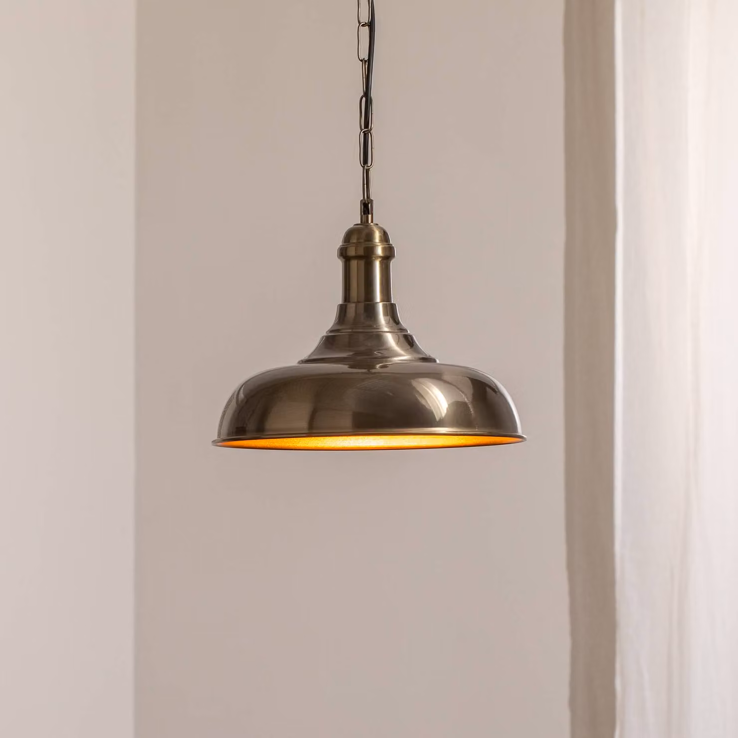 Lampada a sospensione Berceste 225-S Opviq, dimmerabile, Ottone / Oro, Soggiorno / Sala da pranzo, Metallo, Lampada a sospensione