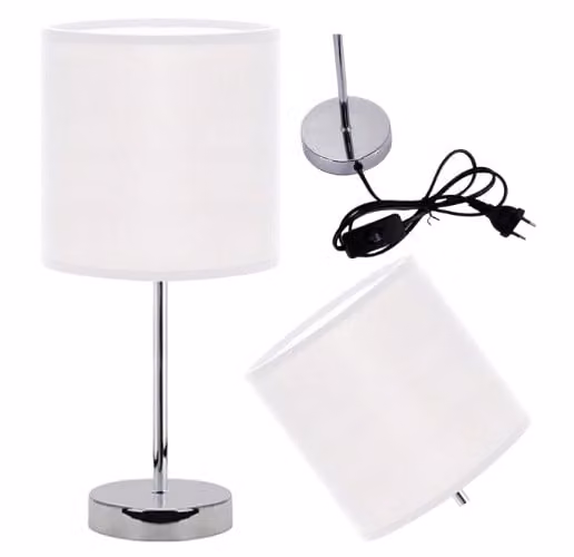 Agnes E14 lampada da comodino bianca