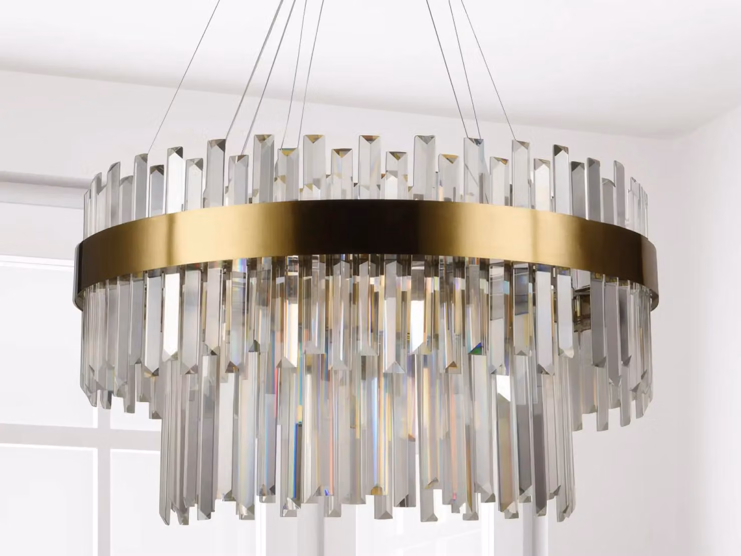 Lampada a LED in cristallo con telecomando, 80W - J6339/C