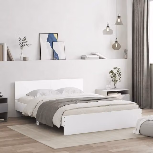 Giroletto con Testiera Bianco 140x190 cm 3207497
