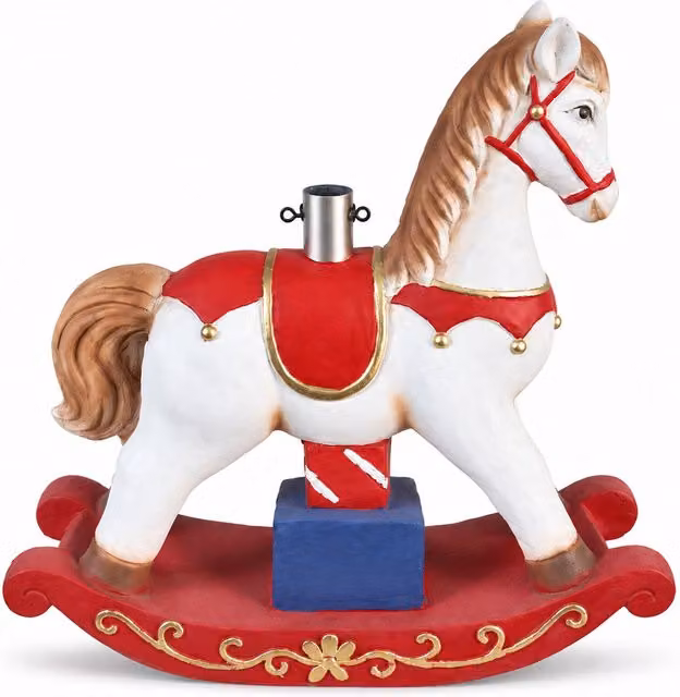 Decorazione da Tavolo di Saint Joy in Ceramica e Metallo Bianca per Natale