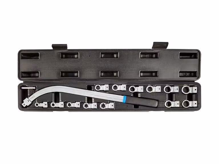 NEO TOOLS Chiave per lo smontaggio dei tenditori con punte sostituibili - set di 14 pezzi.