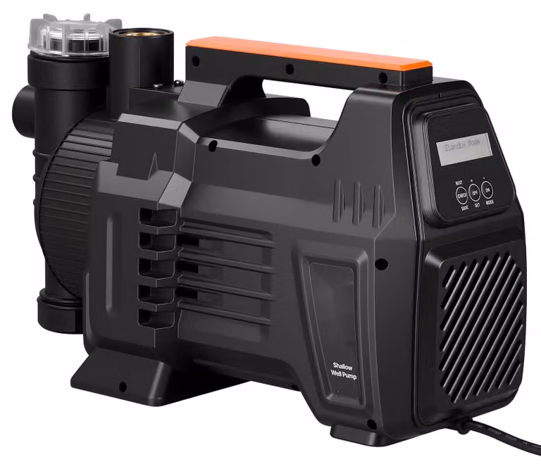 Pompa per giardino, pompa per irrigazione - pompa a getto da 1300 W - portata 4800 L/h - altezza di mandata 48 m - autoaspirante - con controllo elettronico - per irrigazione del giardino e irrigatori